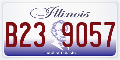 IL license plate B239057