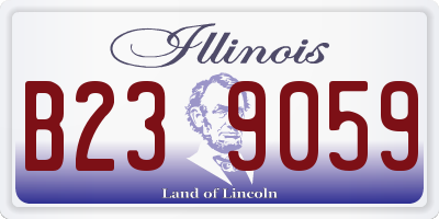 IL license plate B239059