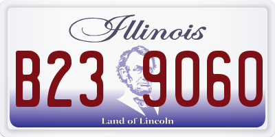 IL license plate B239060