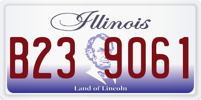 IL license plate B239061