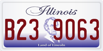 IL license plate B239063