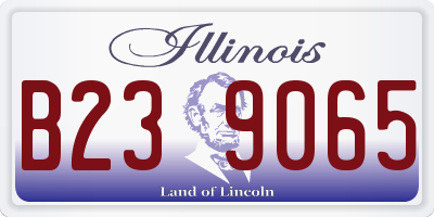 IL license plate B239065