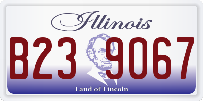 IL license plate B239067