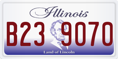 IL license plate B239070