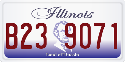 IL license plate B239071