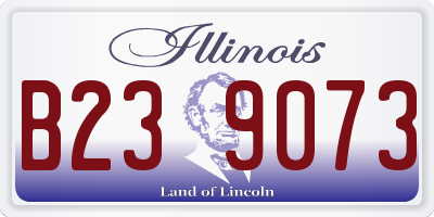 IL license plate B239073