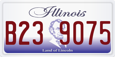 IL license plate B239075
