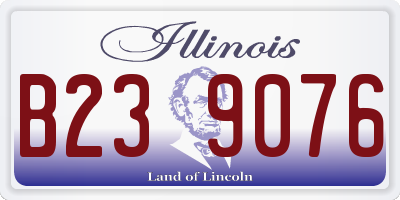 IL license plate B239076