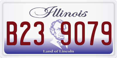 IL license plate B239079
