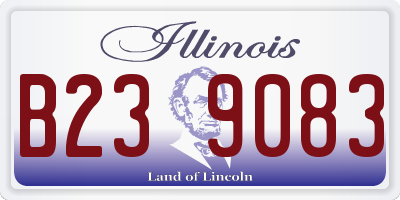 IL license plate B239083