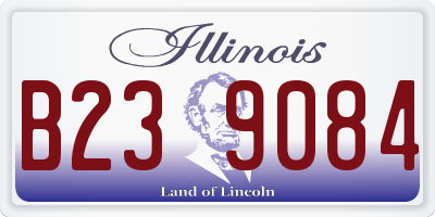 IL license plate B239084