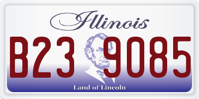 IL license plate B239085