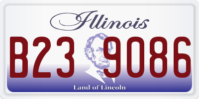IL license plate B239086
