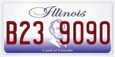 IL license plate B239090
