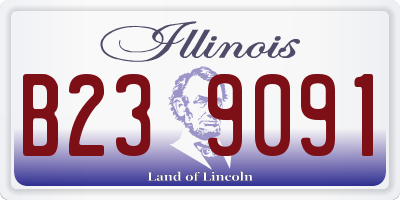 IL license plate B239091