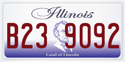 IL license plate B239092