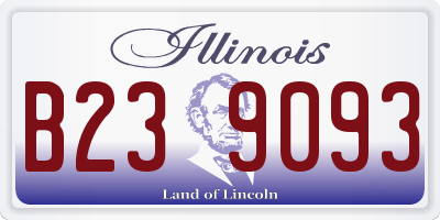 IL license plate B239093