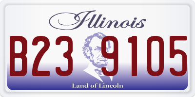 IL license plate B239105