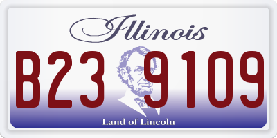 IL license plate B239109
