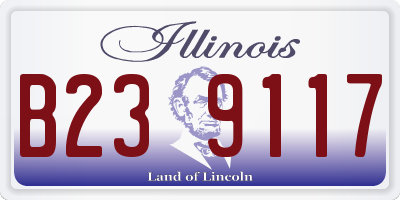 IL license plate B239117