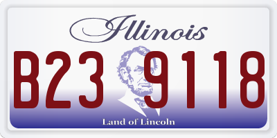 IL license plate B239118
