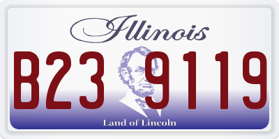 IL license plate B239119