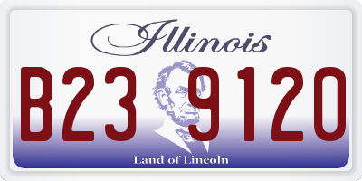 IL license plate B239120