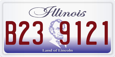 IL license plate B239121