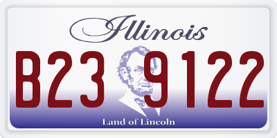 IL license plate B239122