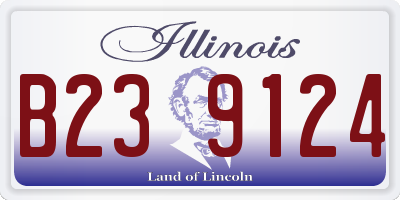 IL license plate B239124