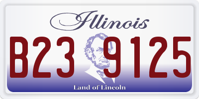 IL license plate B239125