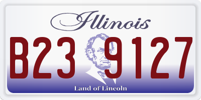 IL license plate B239127