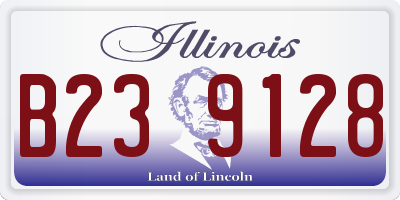 IL license plate B239128