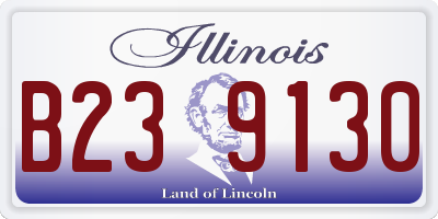 IL license plate B239130