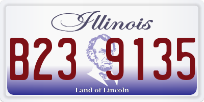 IL license plate B239135