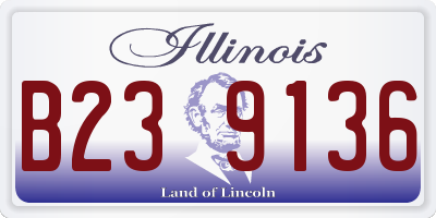 IL license plate B239136