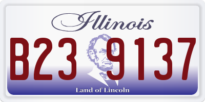 IL license plate B239137