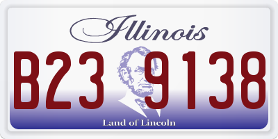 IL license plate B239138