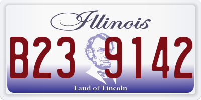 IL license plate B239142