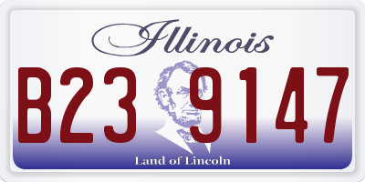 IL license plate B239147