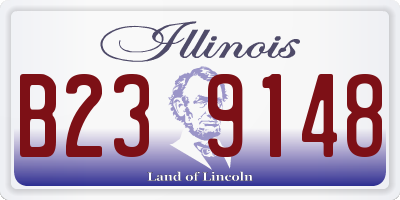 IL license plate B239148