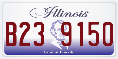 IL license plate B239150