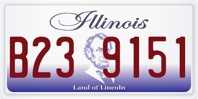IL license plate B239151