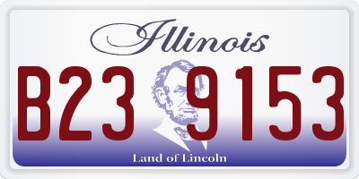 IL license plate B239153