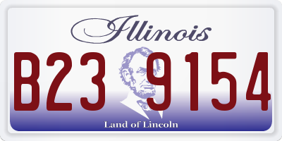 IL license plate B239154