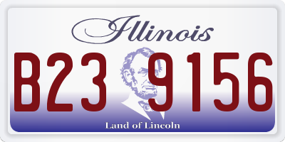 IL license plate B239156