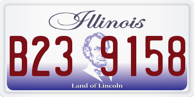IL license plate B239158