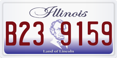 IL license plate B239159