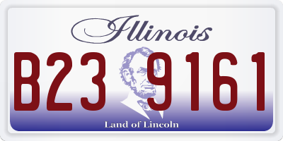 IL license plate B239161