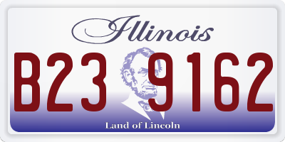 IL license plate B239162